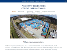 Tablet Screenshot of piedmontproperties.com